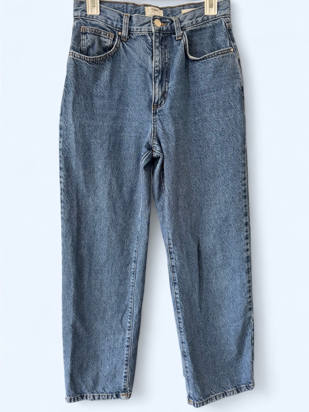 Cotton On Women’s Straight Jeans in Mid Blue